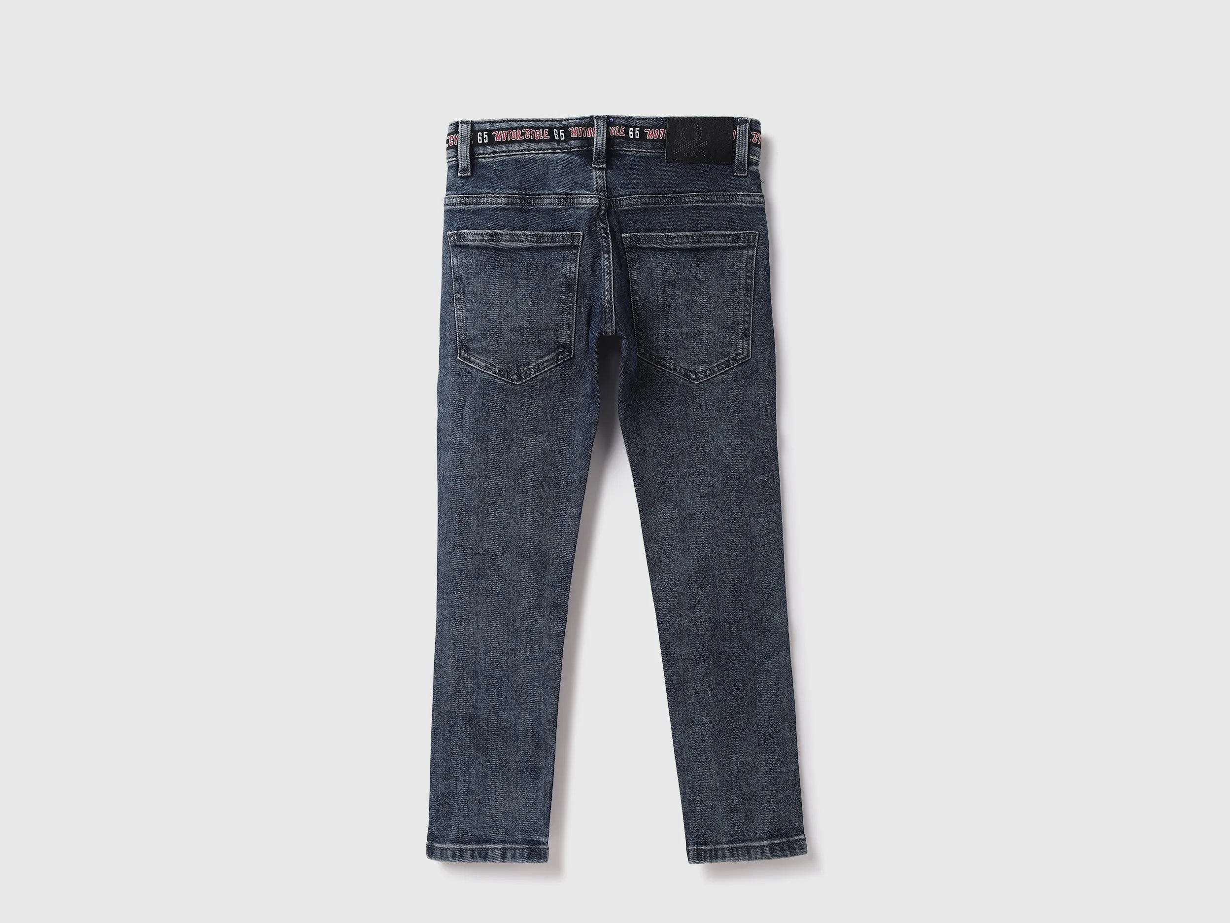 Cotton Blend Solid Regular Length Boys Jeans