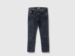 Cotton Blend Solid Regular Length Boys Jeans
