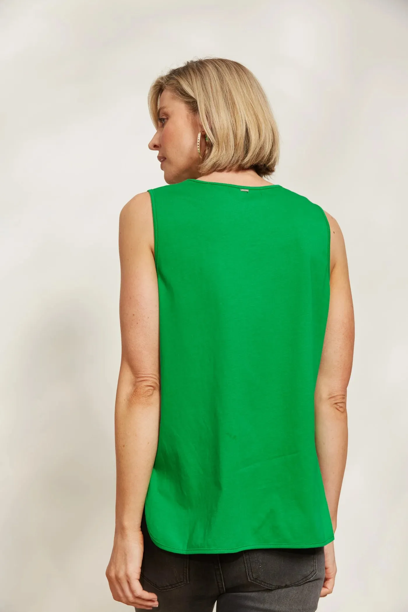 Cotton Tank Top - Green