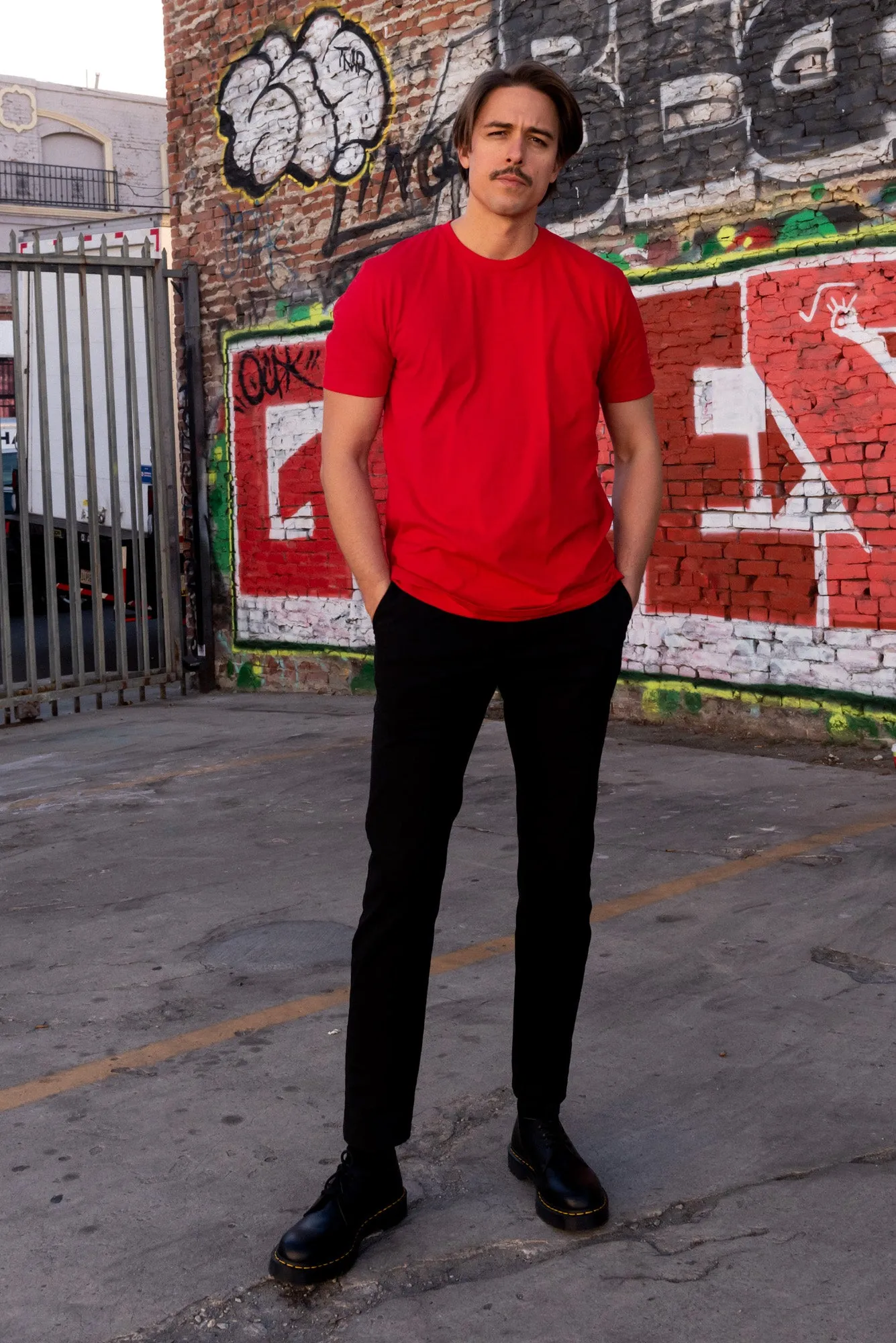Crew Neck T-shirt | White Heather | CL-1002