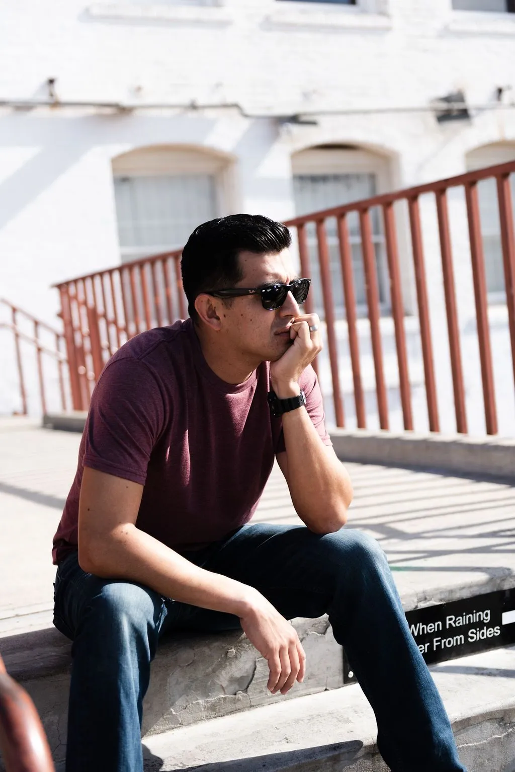 Crew Neck T-shirt | White Heather | CL-1002