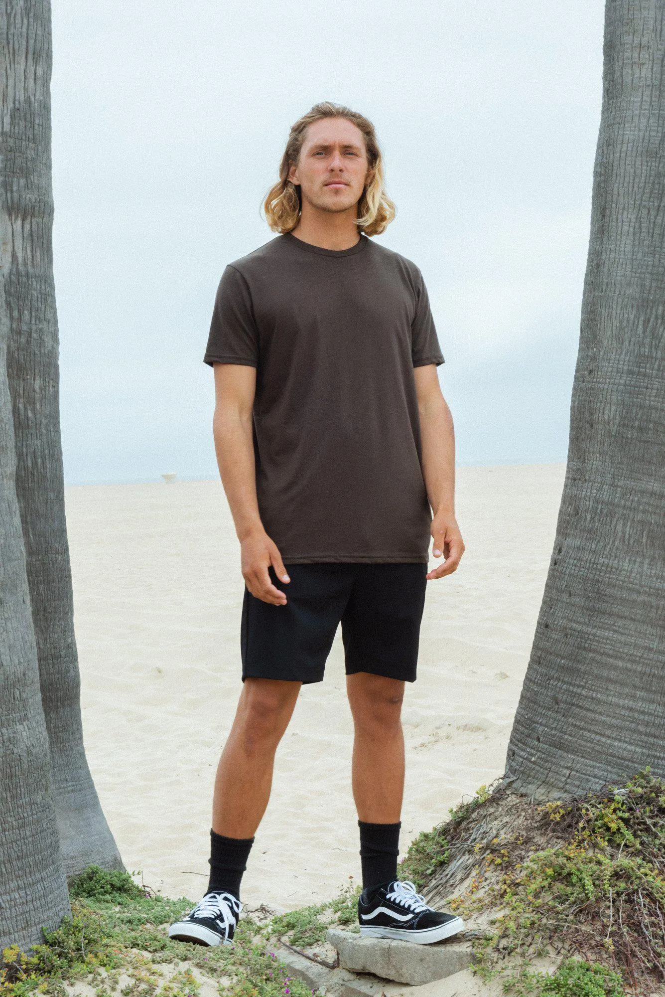 Crew Neck T-shirt | White Heather | CL-1002