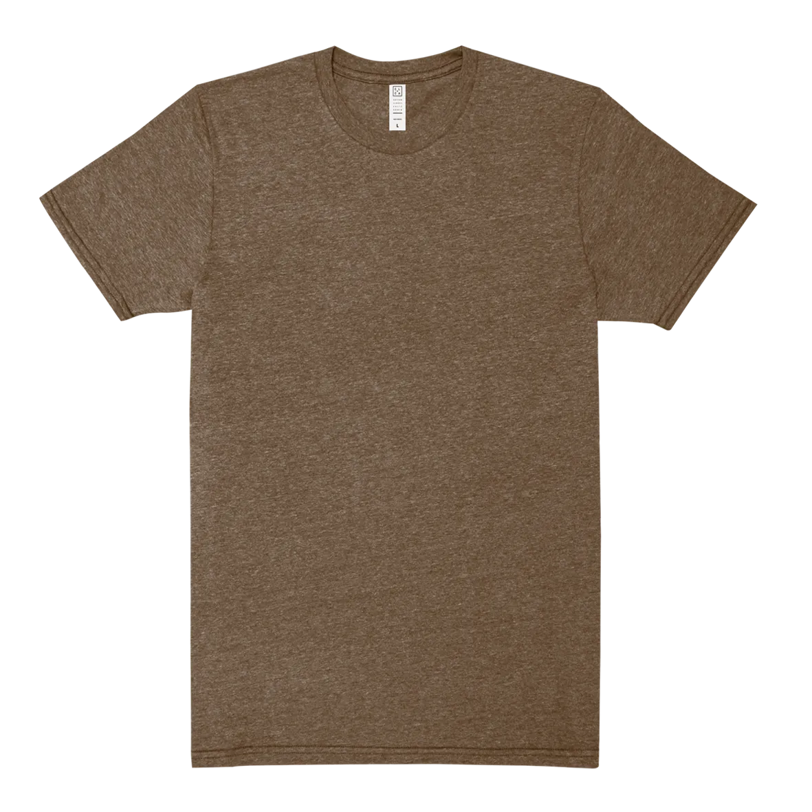 Crew Neck T-shirt | White Heather | CL-1002