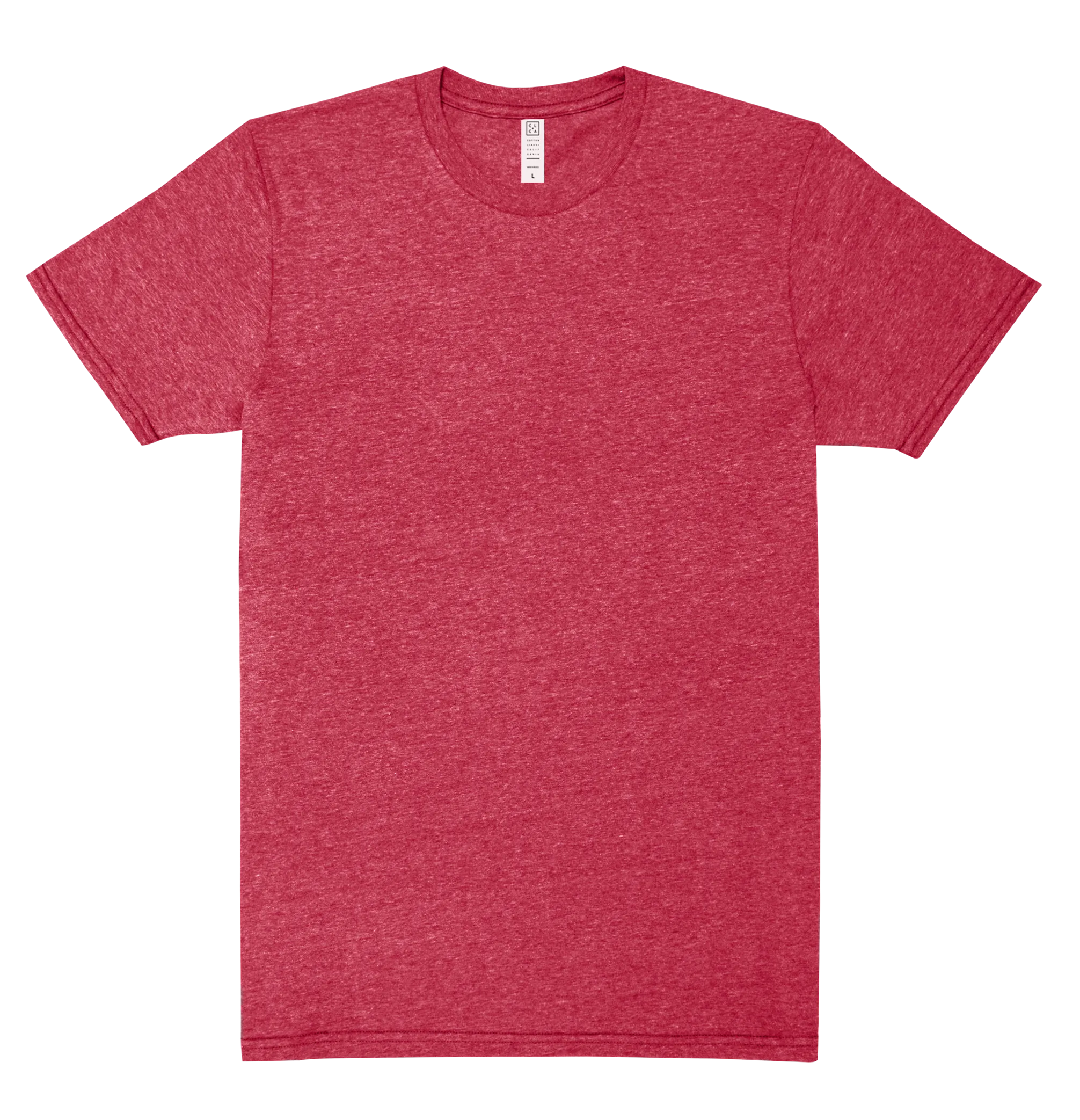 Crew Neck T-shirt | White Heather | CL-1002