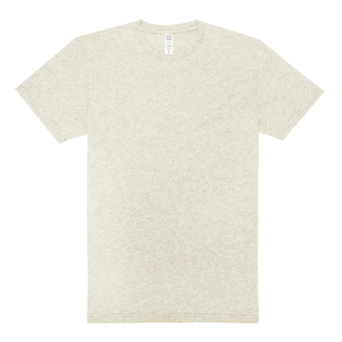 Crew Neck T-shirt | White Heather | CL-1002