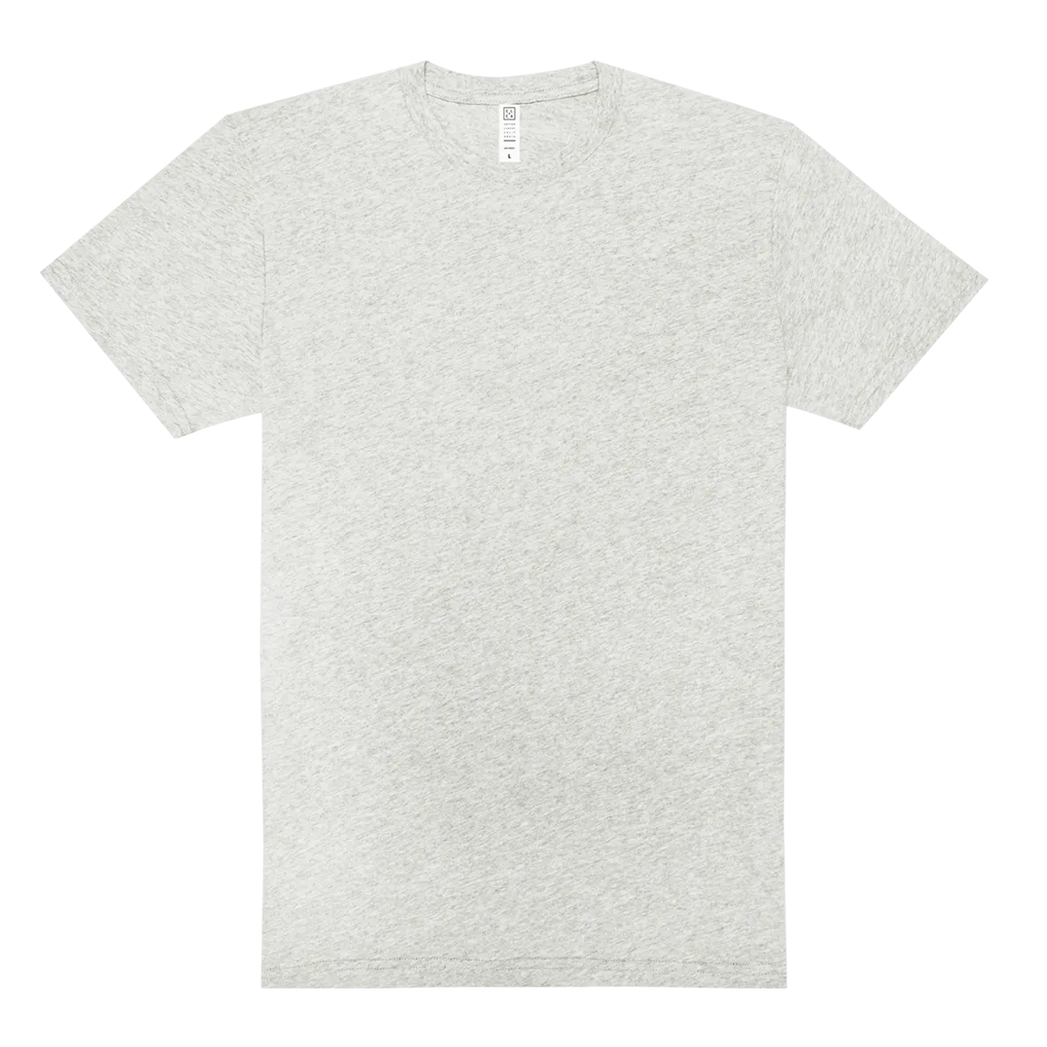 Crew Neck T-shirt | White Heather | CL-1002