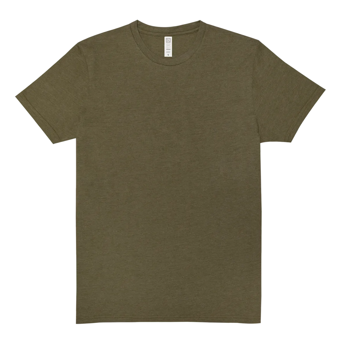 Crew Neck T-shirt | White Heather | CL-1002