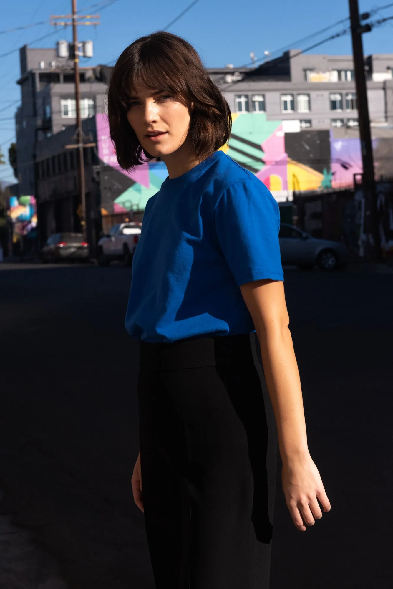 Crew Neck T-shirt | White Heather | CL-1002