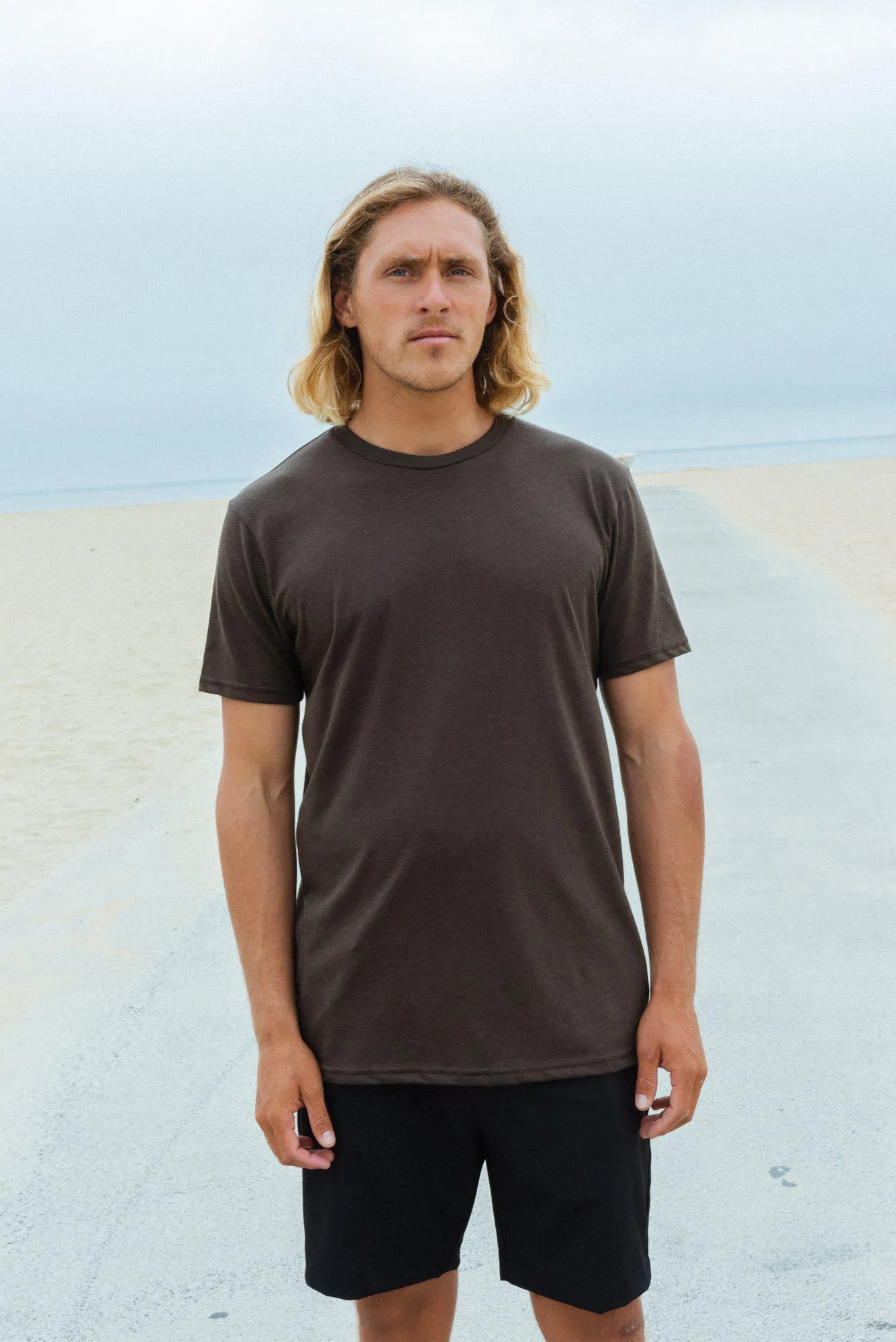 Crew Neck T-shirt | White Heather | CL-1002