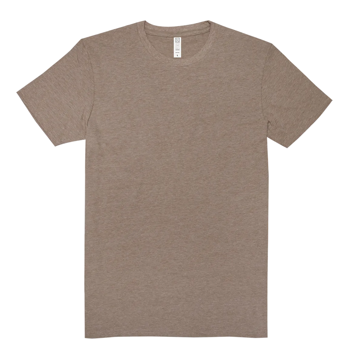 Crew Neck T-shirt | White Heather | CL-1002