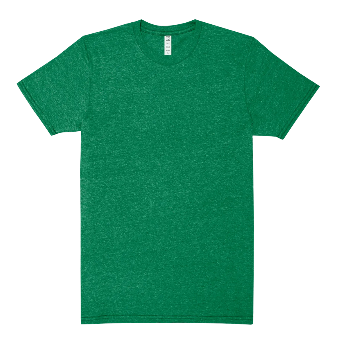 Crew Neck T-shirt | White Heather | CL-1002