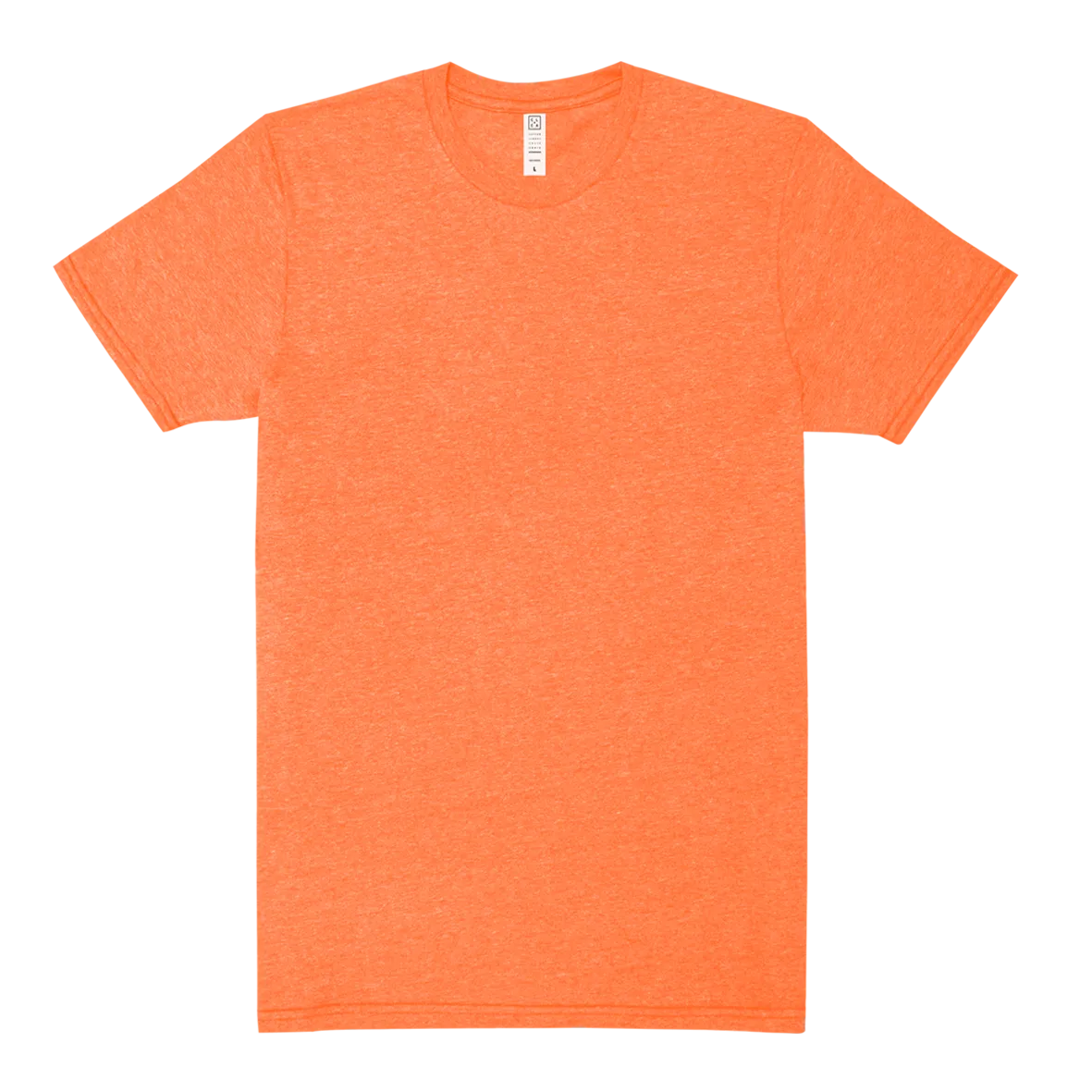Crew Neck T-shirt | White Heather | CL-1002