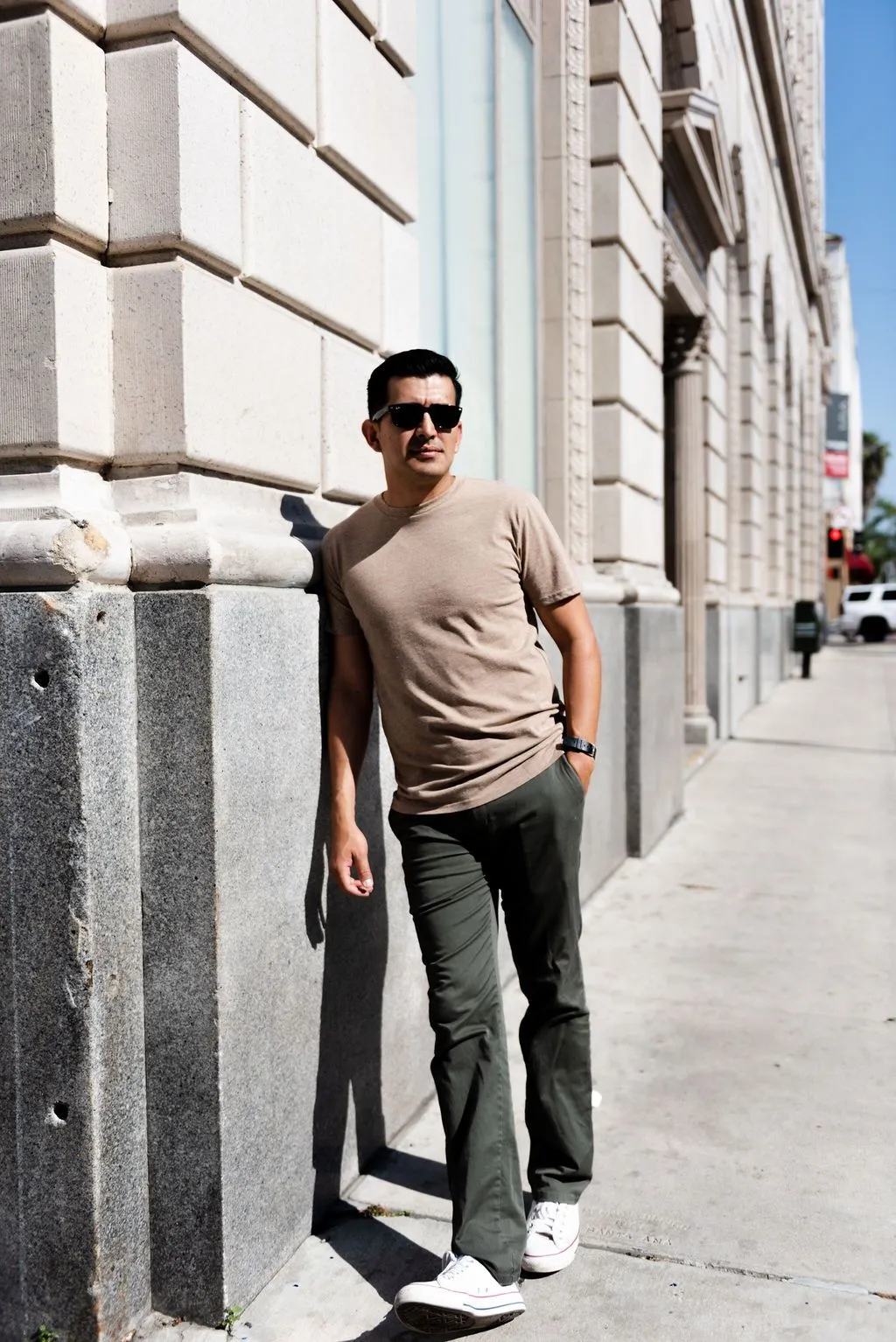 Crew Neck T-shirt | White Heather | CL-1002