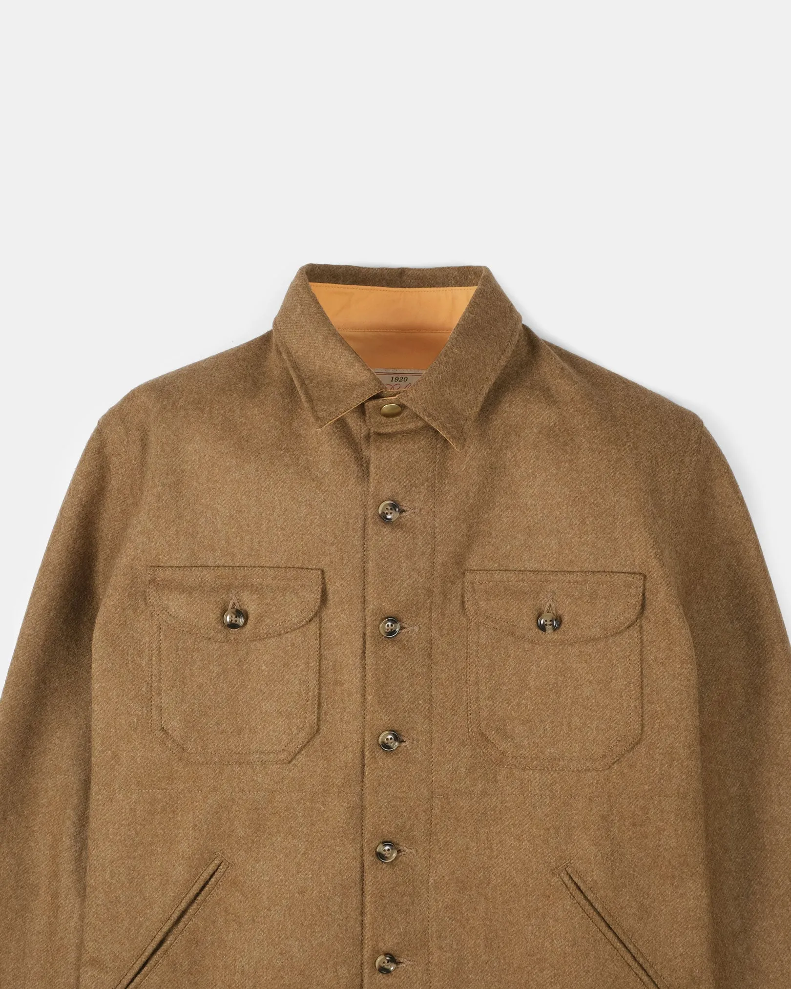 Crissman Overshirt - Dark Tan Mix