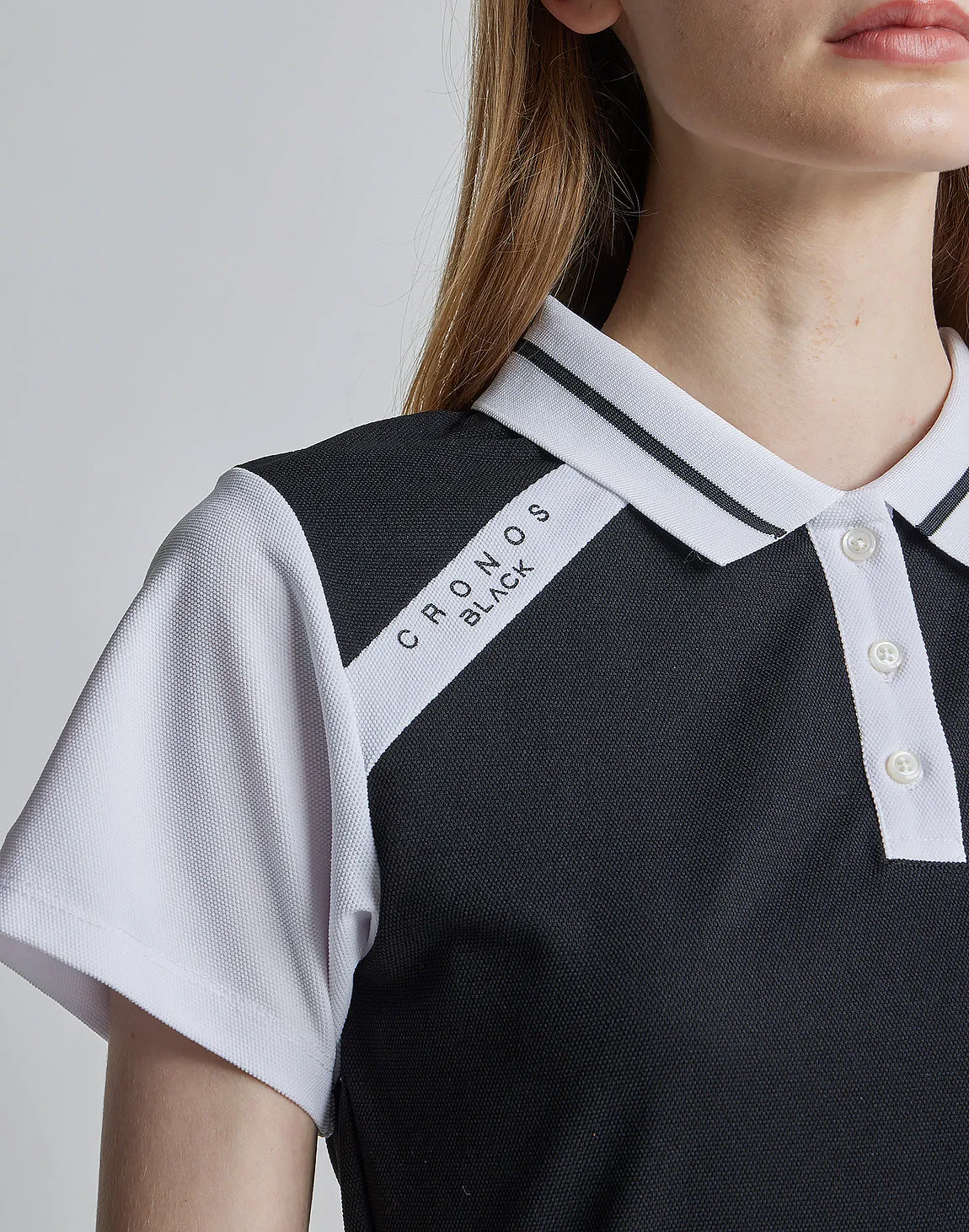 CRONOS BLACK POLO SHIRTS【WHITE】