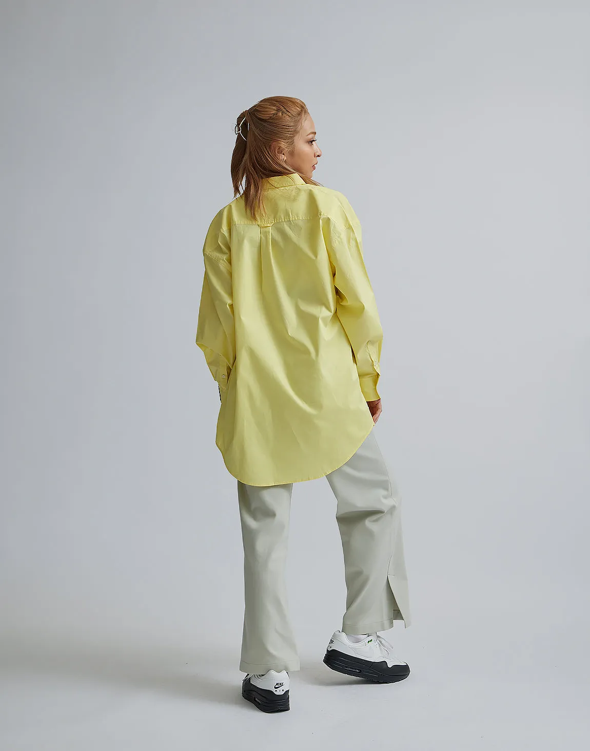 CRONOS WOMEN LOGO LONG SHIRTS【YELLOW】