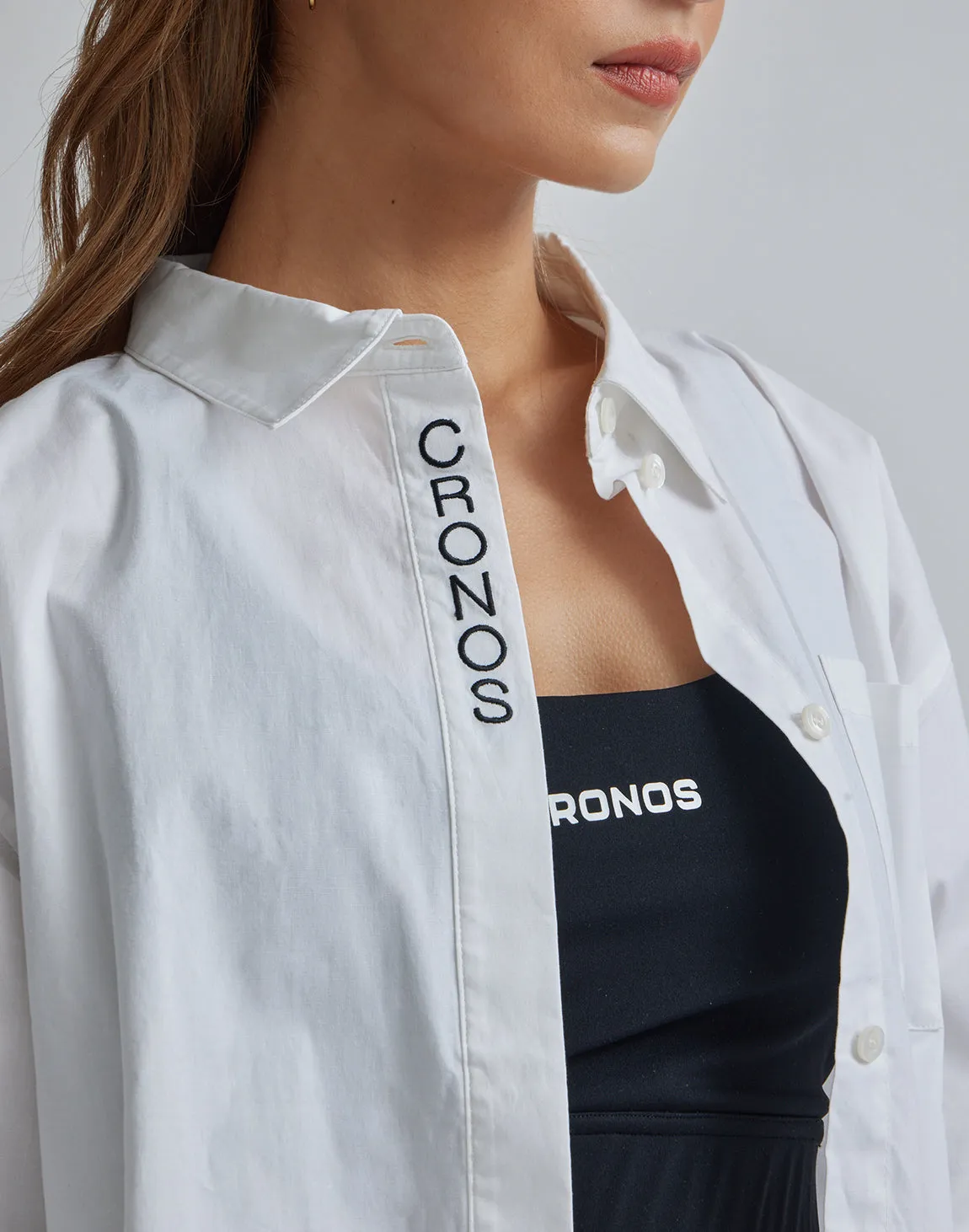 CRONOS WOMEN LOGO LONG SHIRTS【YELLOW】