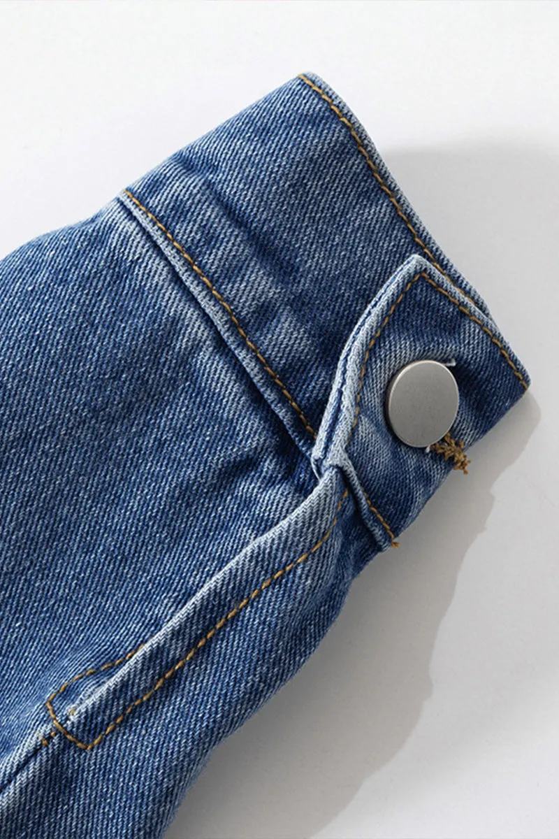 CS3291 Crop Denim Jacket Outerwear