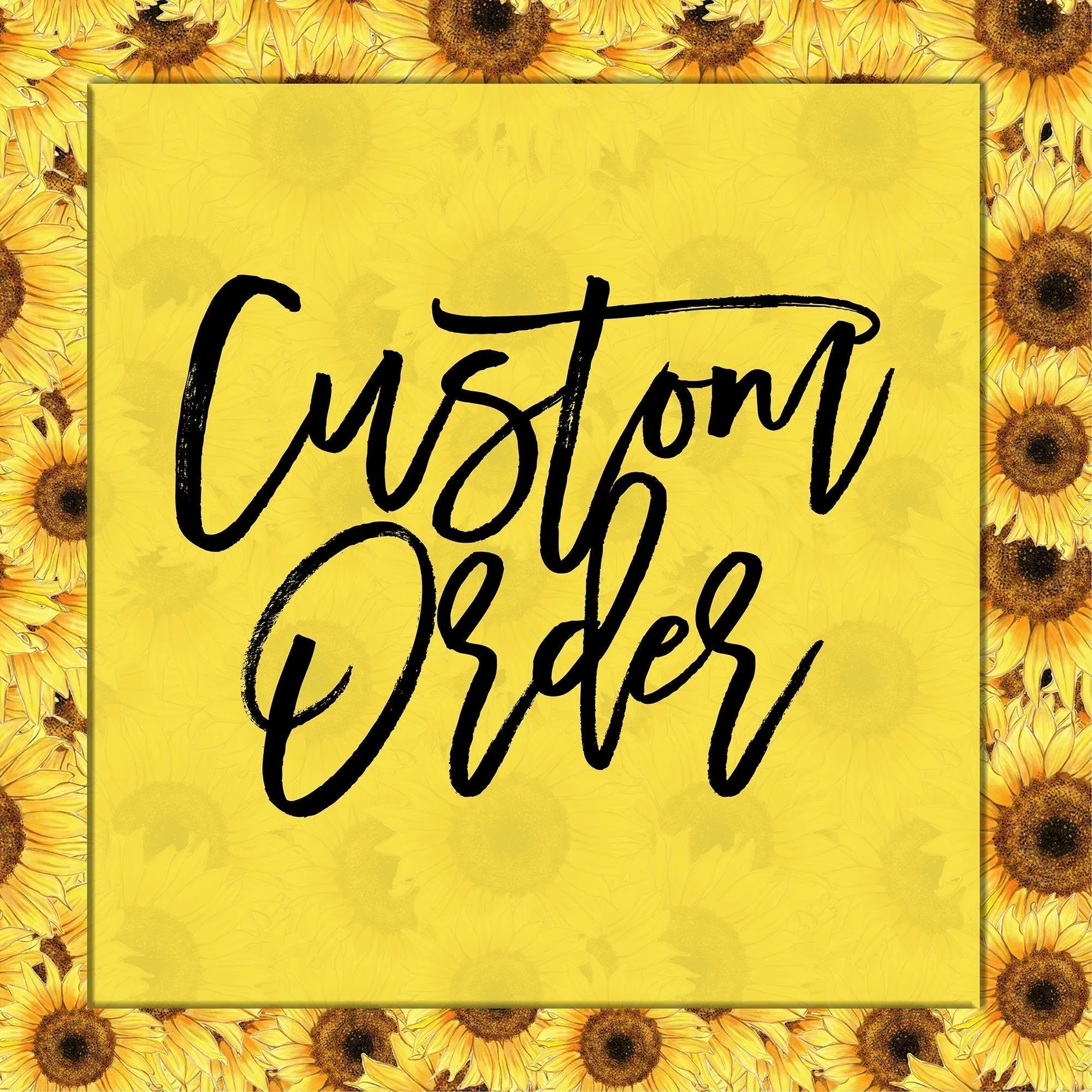Custom Order For Morgan