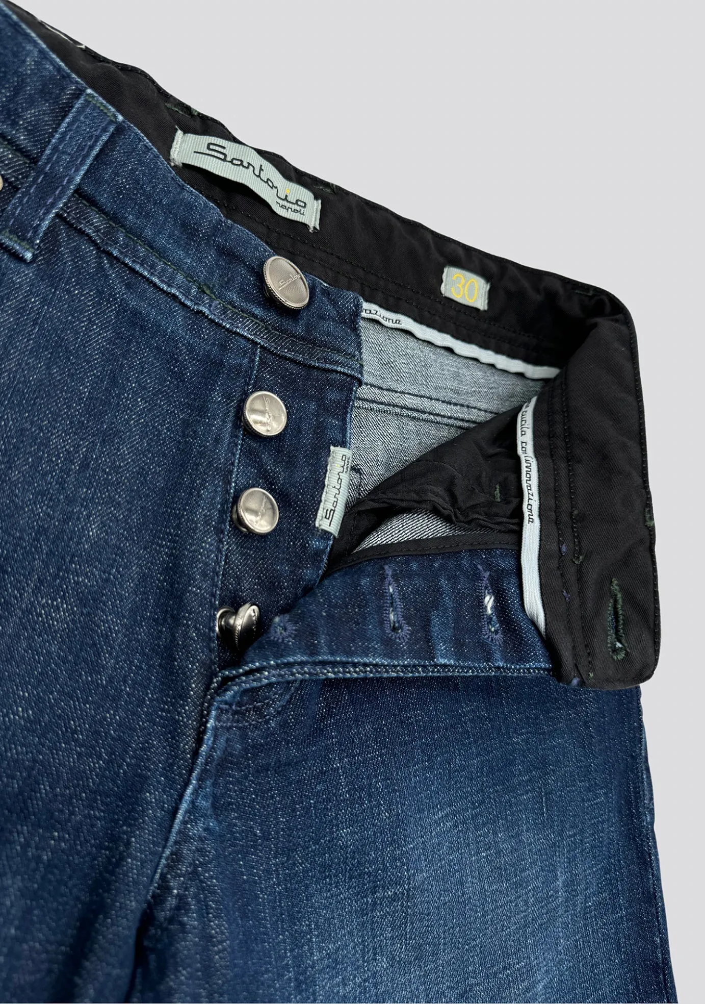 Dark Blue Cotton Jeans