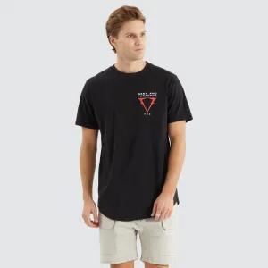 Data Dual Curved Tee Jet Black