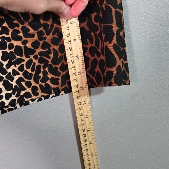 Derek Lam Womens Leopard Print Shorts Hot Pants Size 6 100% Cotton Made In Italy