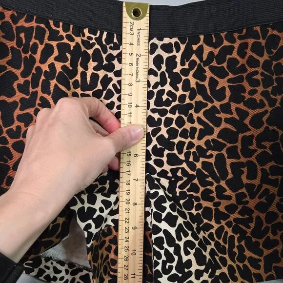 Derek Lam Womens Leopard Print Shorts Hot Pants Size 6 100% Cotton Made In Italy