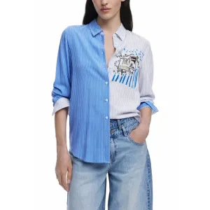 Desigual Light Blue Viscose Sweater
