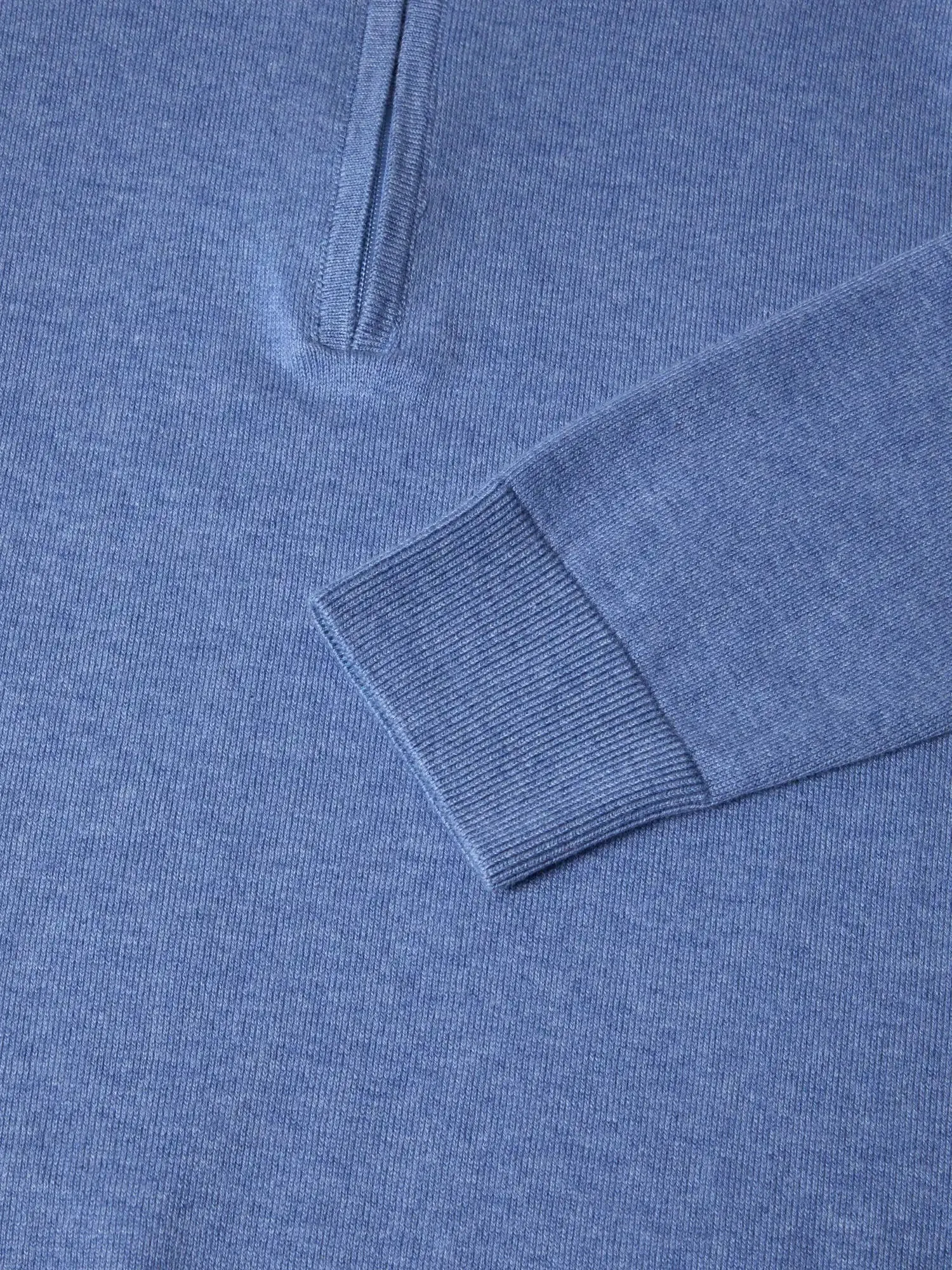 DG's Drifter Mens Half Zip Sweater Light Blue