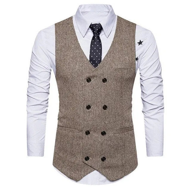 DIHOPE 2020 Business Blazer  Vest  Pants Suit Sets Men Autumn Fashion Solid Slim Wedding Set Vintage Classic Blazers Male
