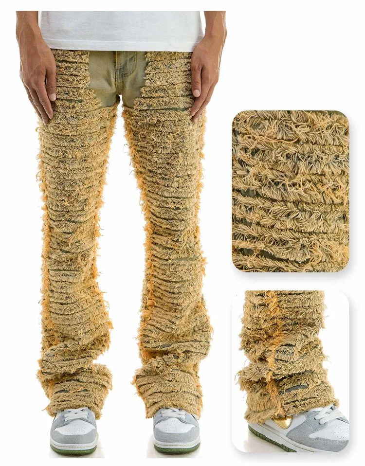 Distressed Skinny Flare Jeans - Skinny Flare Jeans