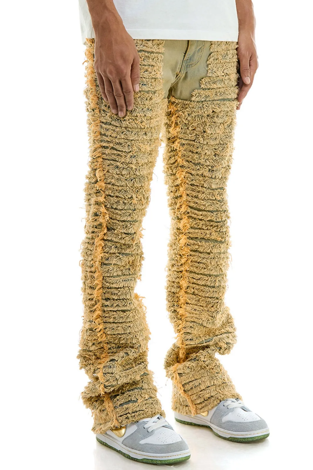 Distressed Skinny Flare Jeans - Skinny Flare Jeans