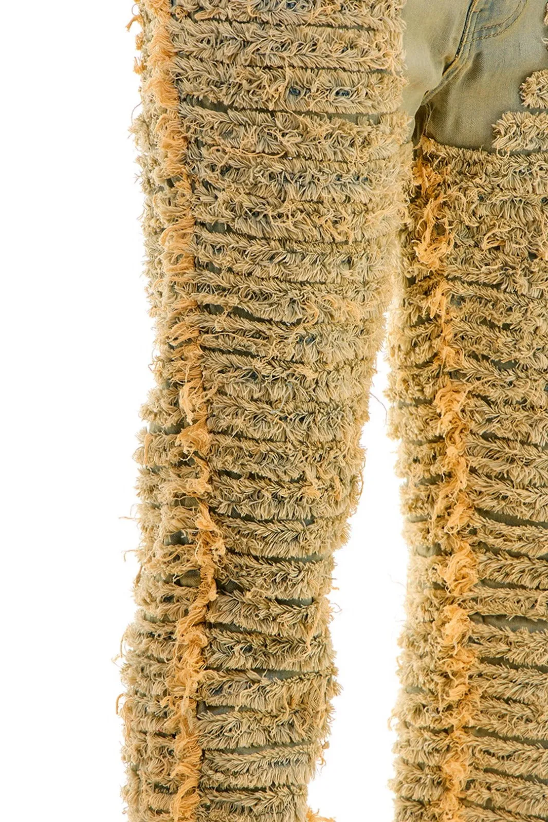 Distressed Skinny Flare Jeans - Skinny Flare Jeans