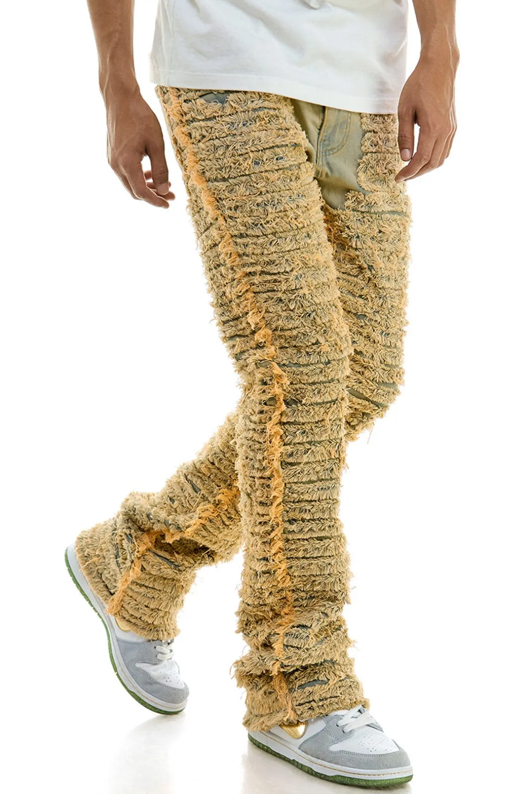 Distressed Skinny Flare Jeans - Skinny Flare Jeans