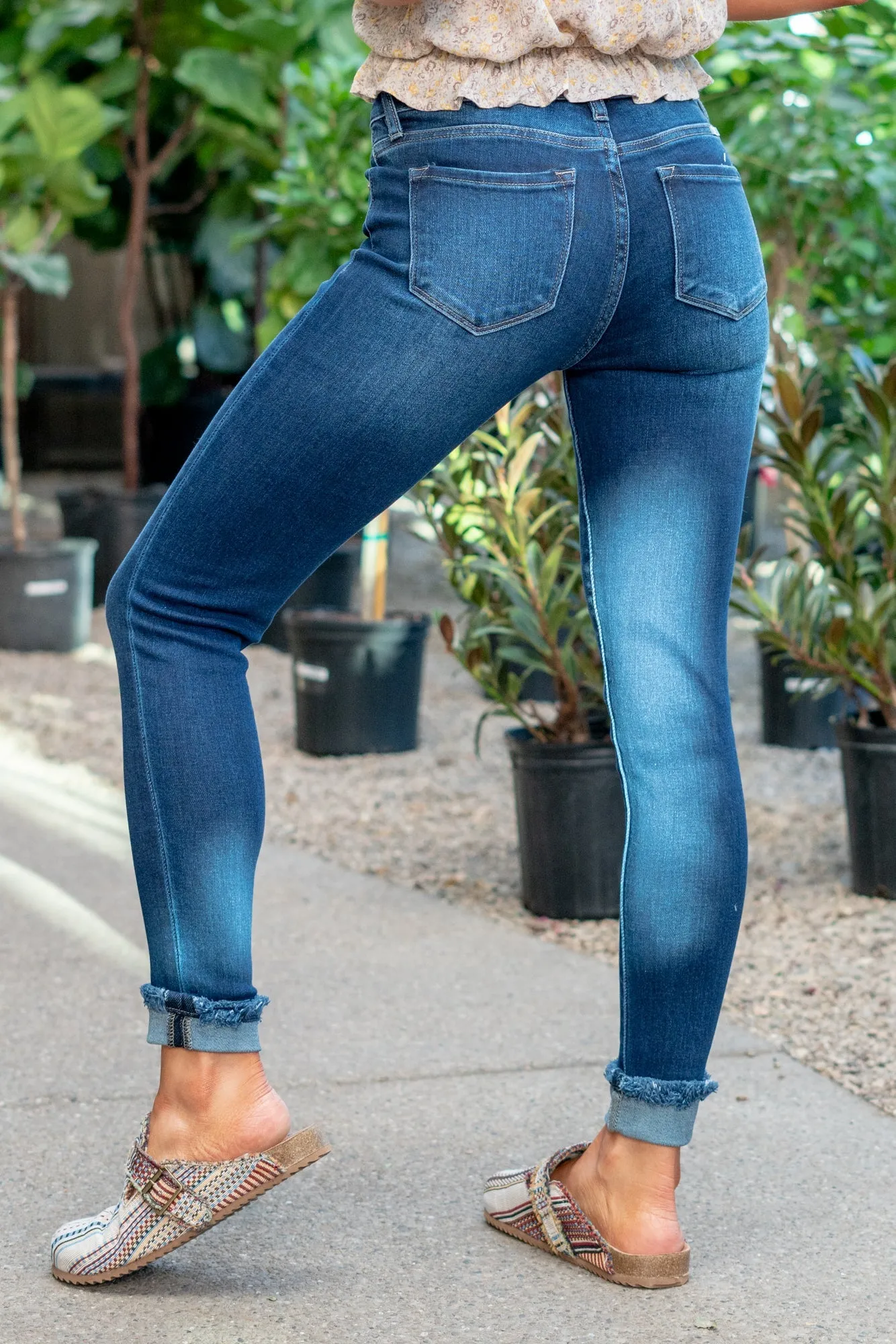 Dixie Mid Rise Cuffed Hem Skinny Regular & Plus Sizes