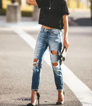 Dorothea - Designer Premium Ripped Jeans