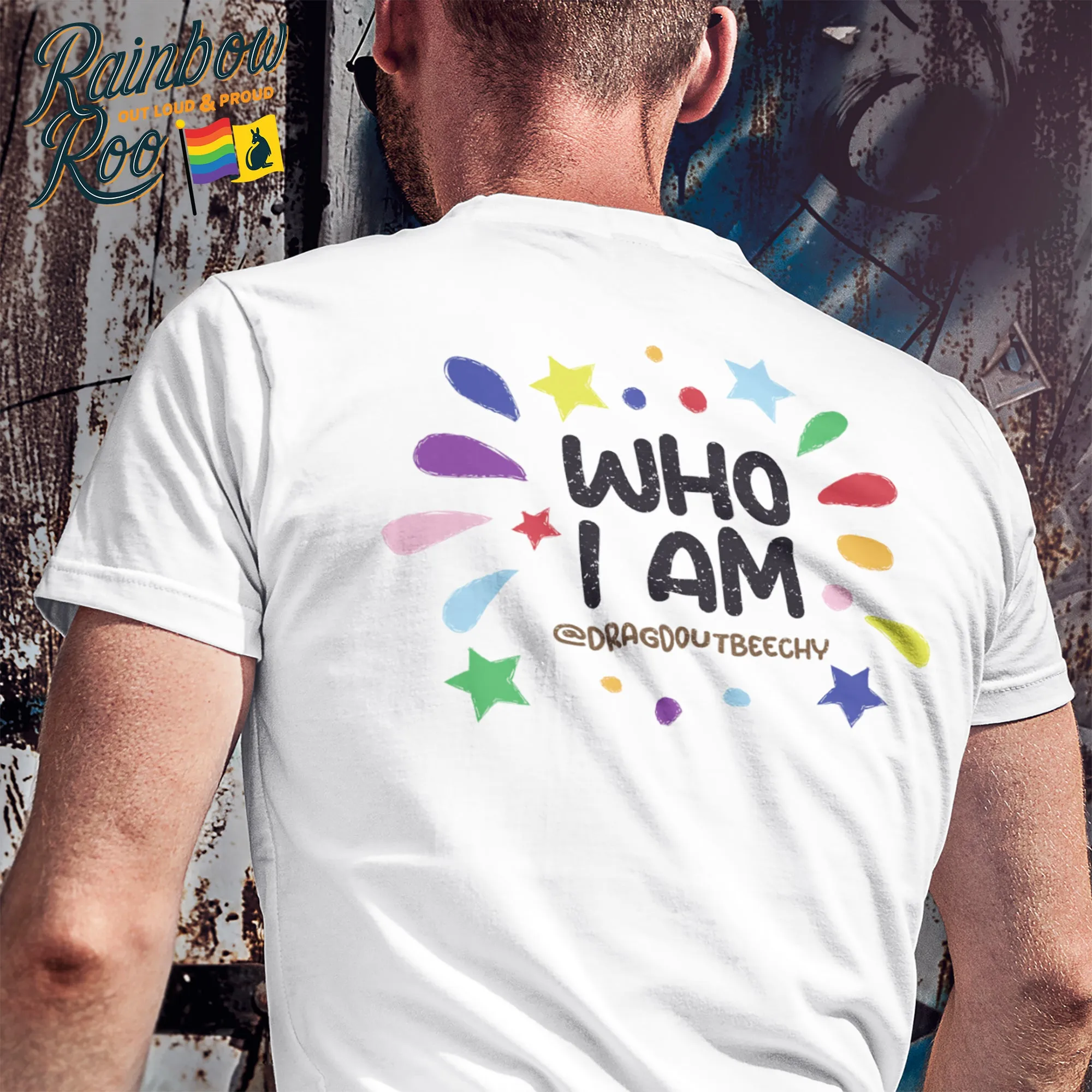 Drag'd Out Beechworth - I Am Who I Am T-Shirt Double Sided Unisex (LG152)