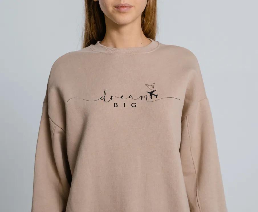 dream BIG T-shirt l Sweatshirt l Hoodie, Motivational Quote gift