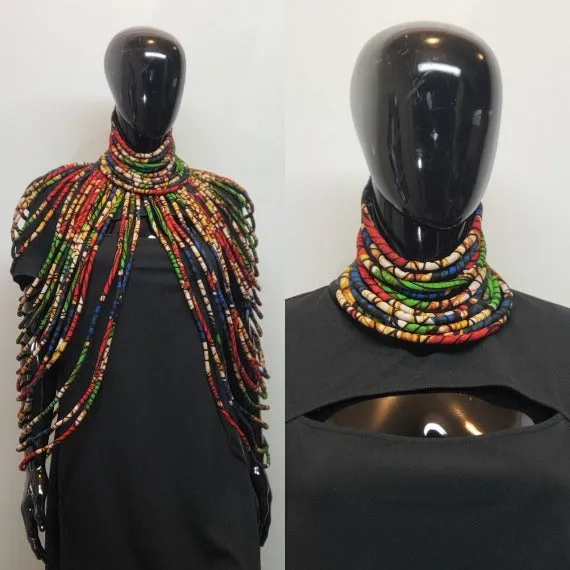 Dress Me Up Fabric Cape Necklace Set