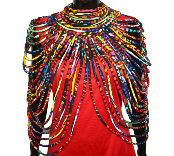 Dress Me Up Fabric Cape Necklace Set