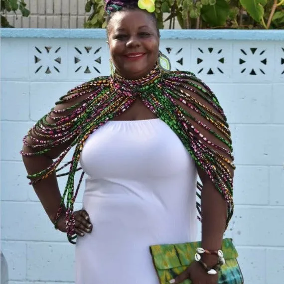 Dress Me Up Fabric Cape Necklace Set
