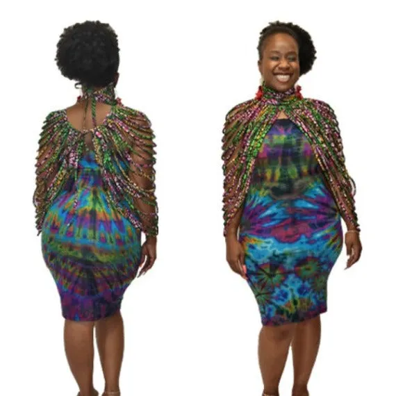 Dress Me Up Fabric Cape Necklace Set