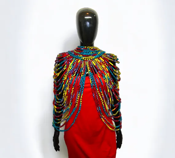 Dress Me Up Fabric Cape Necklace Set