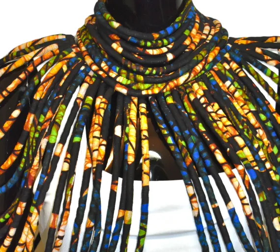 Dress Me Up Fabric Cape Necklace Set