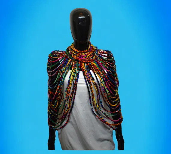 Dress Me Up Fabric Cape Necklace Set