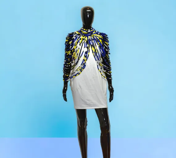 Dress Me Up Fabric Cape Necklace Set