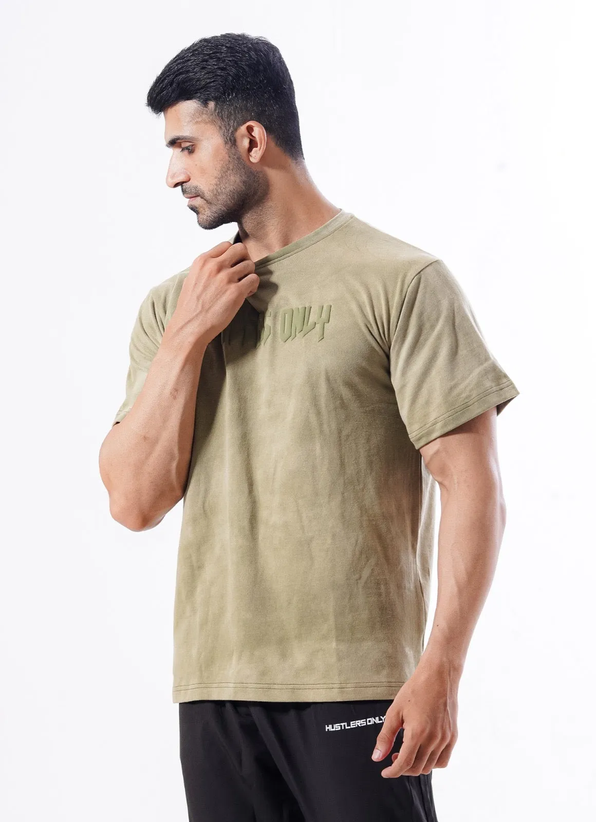 Drippy Acid Wash Tshirt - Green