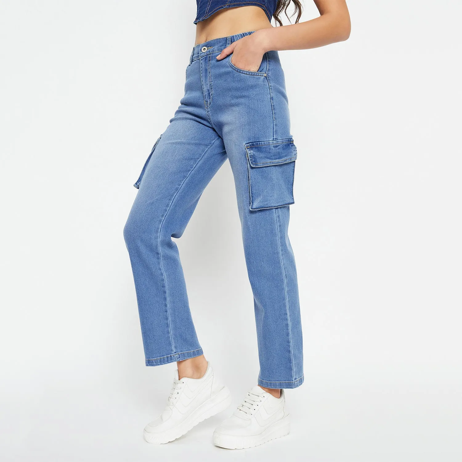 Duke Stardust Women Cargo Stretchable Jeans (SDD6746)