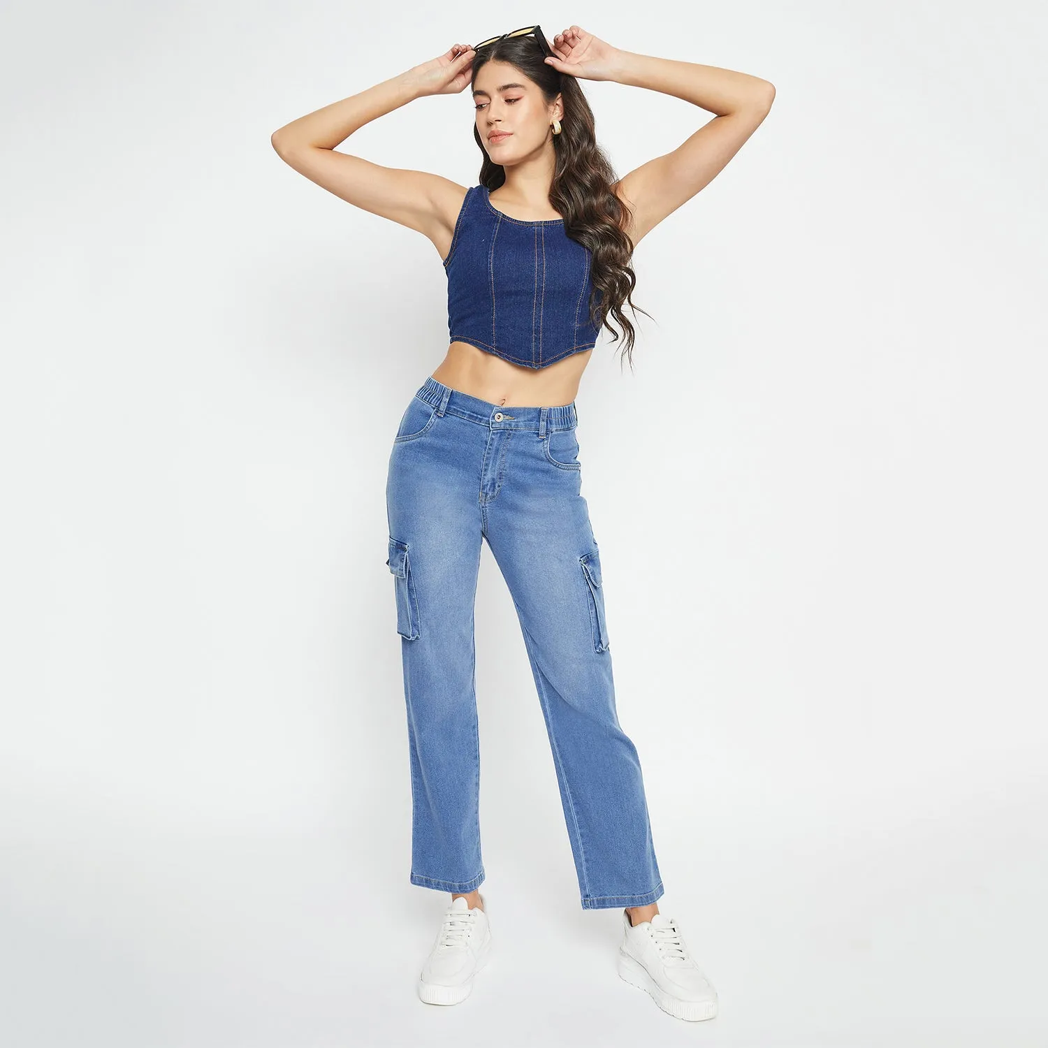 Duke Stardust Women Cargo Stretchable Jeans (SDD6746)