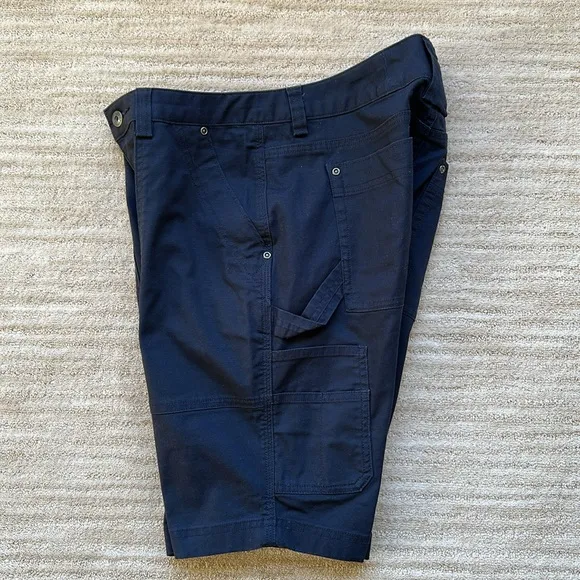 Duluth Trading Co DTC Women's DuluthFlex Fire Hose COOLMAX 11&quot; Shorts Navy Siz 6
